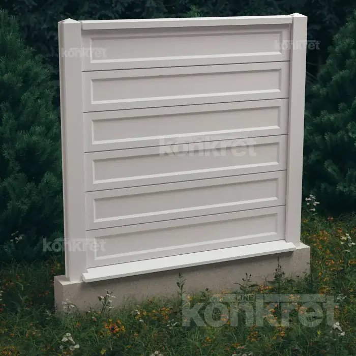 Betonový plot Smooth-Rebated (KS900)