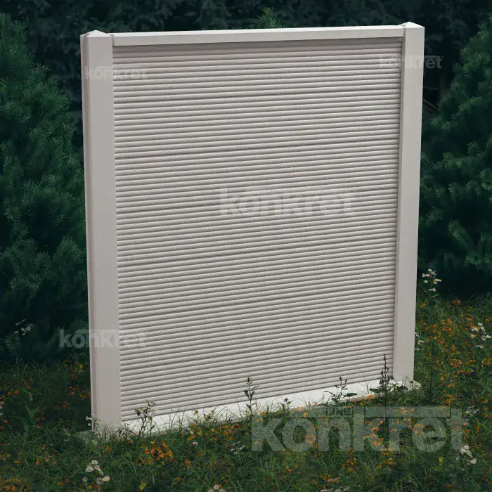 Betonový plot Waves (KM207)